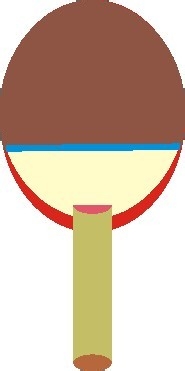 cdr制作彩色乒乓球拍的操作过程截图