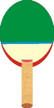 cdr制作彩色乒乓球拍的操作过程截图