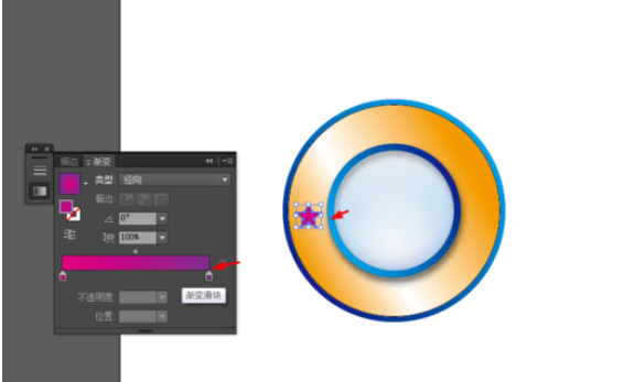 ai打造圆环图标的图文操作截图
