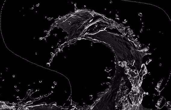 ps制作水花文字的详细操作截图