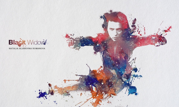 PS合成超酷泼墨效果海报的详细操作截图