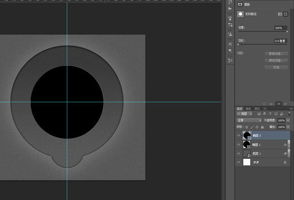 PS临摹一个旋钮的详细操作截图