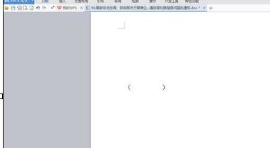 wps文字输入大括号小括号的简单操作截图