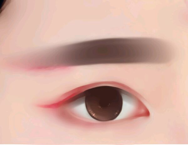 PS仿手绘制作水灵眼睛的详细操作截图