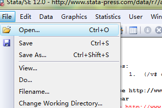 Stata导入数据的具体操作截图