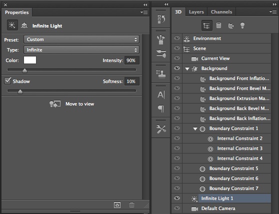 Adobe Photoshop CS6制作立体3D字母的图文操作截图