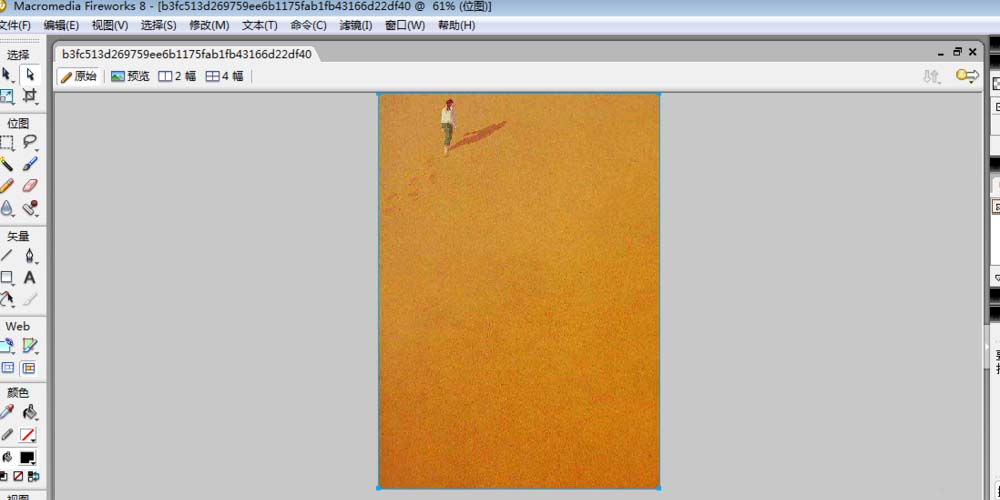 fireworks制作出好看图文排版的具体操作截图