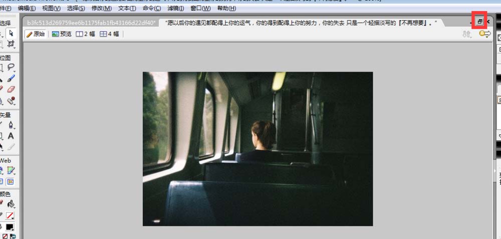 fireworks制作出好看图文排版的具体操作截图