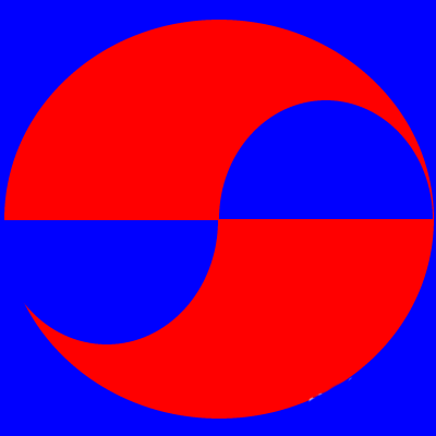 Fireworks手绘太极图的操作步骤截图