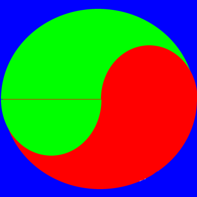 Fireworks手绘太极图的操作步骤截图