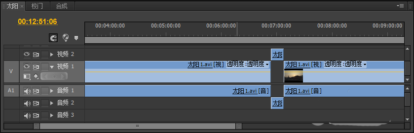 premiere中时间线放大以及缩小的操作方法截图