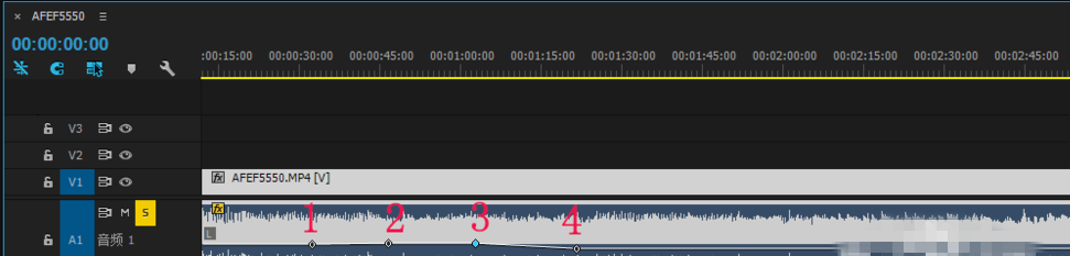 利用premiere局部调节音频的音量使用教程截图
