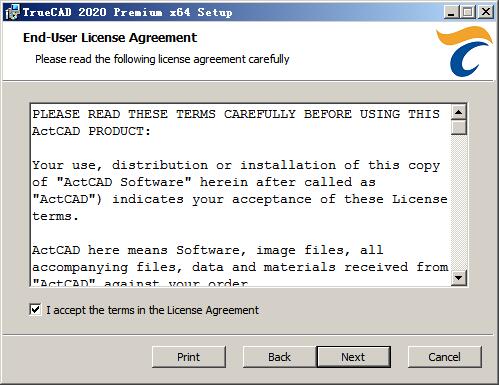 TrueCAD Premium 2020软件的安装详细操作过程截图