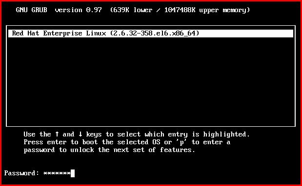 Linux系统设置GRUB菜单密码具体相关步骤截图
