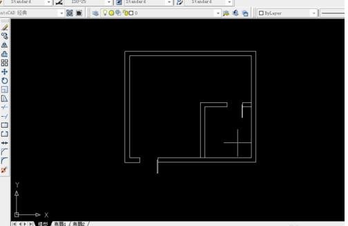AutoCAD绘画平面图门的相关操作教程截图