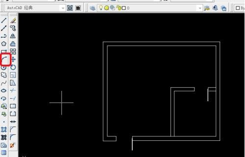 AutoCAD绘画平面图门的相关操作教程截图