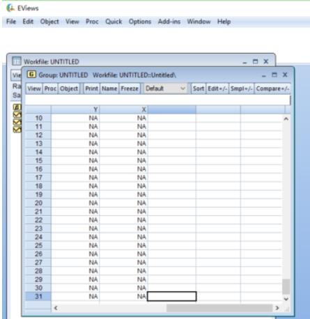 Eviews对OLS估算的方法介绍截图