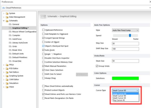 Altium Designer 13中光标设计操作步骤截图