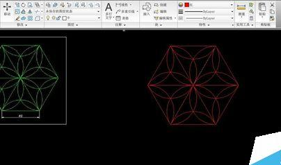 AutoCAD2016设计六角镶花图形的方法步骤截图