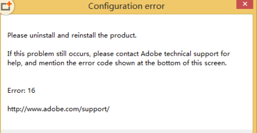 photoshop cs6显示error16的解决办法截图