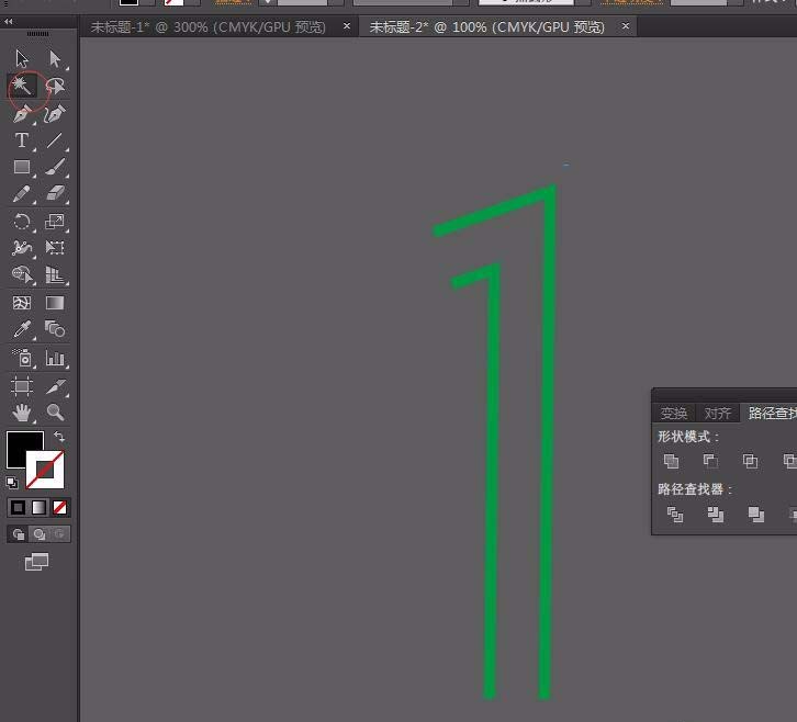 Adobe Illustrator CS6设计一款简单线条文字效果的相关操作步骤截图
