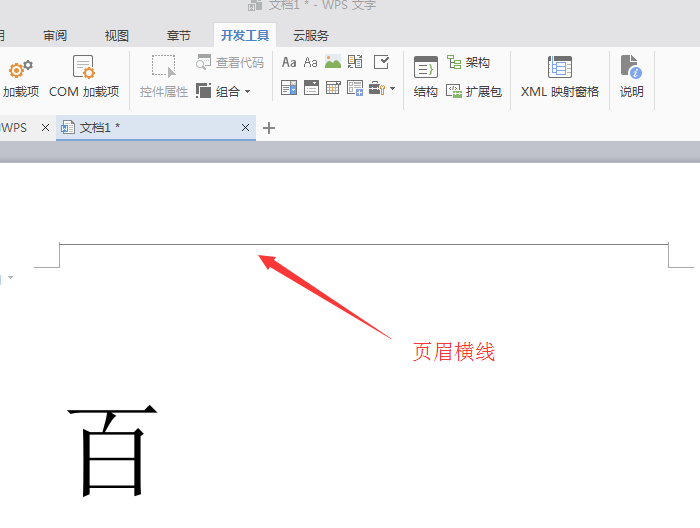 wps2007删除页眉横线的操作方法截图