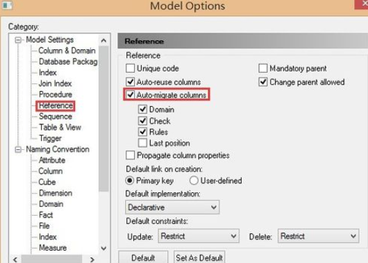 Power Designer取消外键的操作步骤截图
