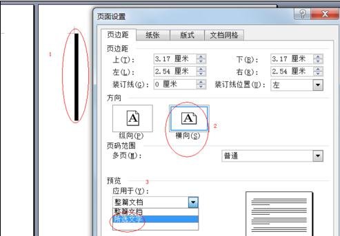 Microsoft Office 2003设置任意页为横向页面的操作教程截图
