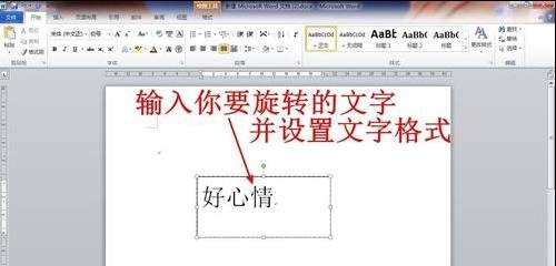 Microsoft Office 2003中旋转文字的操作步骤截图