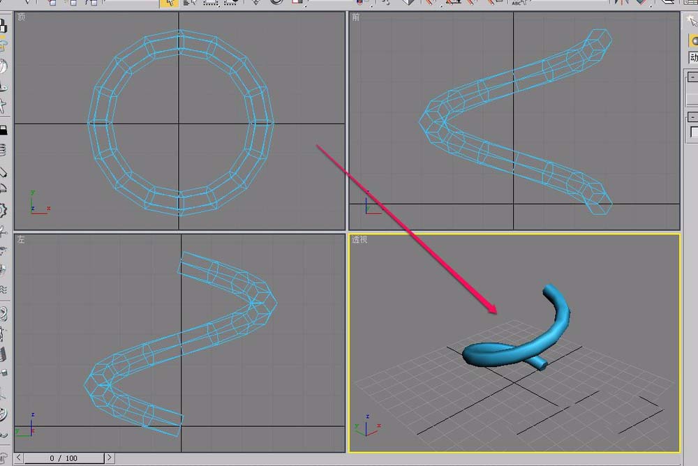 3Ds MAX创建弹簧动力学对象的操作教程截图