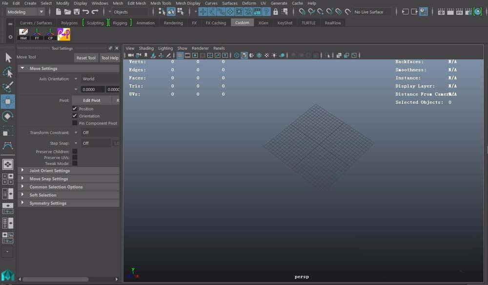 maya中planar成面命令使用操作教程截图