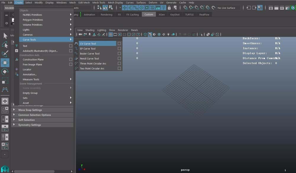 maya中planar成面命令使用操作教程截图