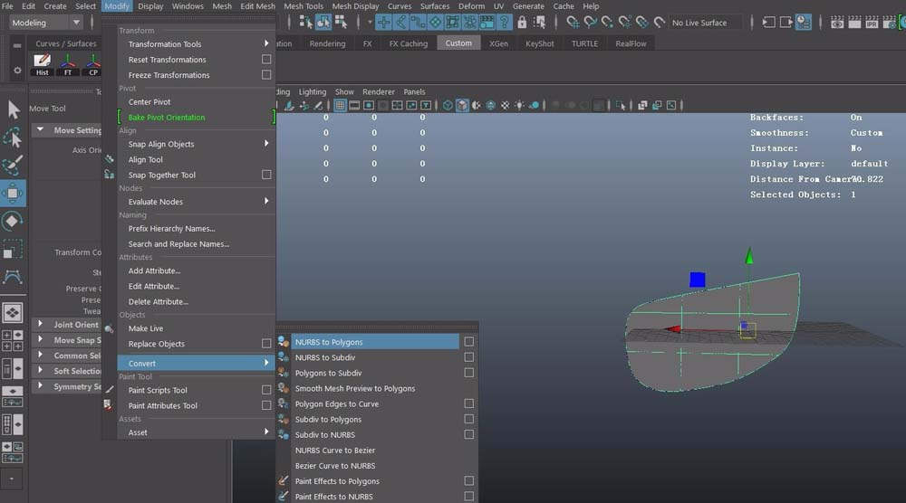 maya中planar成面命令使用操作教程截图