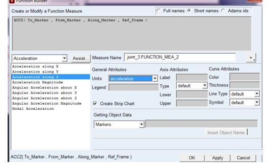 Adams测量物体加速度的操作方法截图
