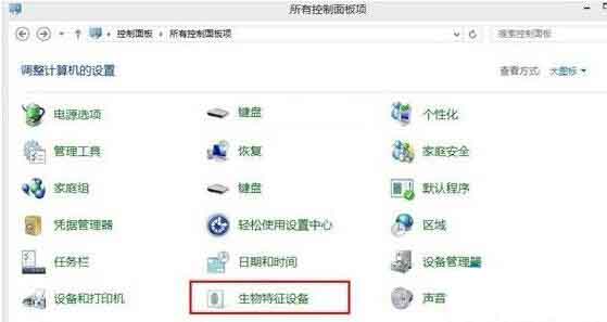 win10系统开启生物识别功能的操作过程截图