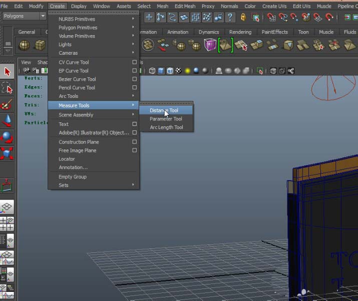 maya测量模型距离的详细操作教程截图