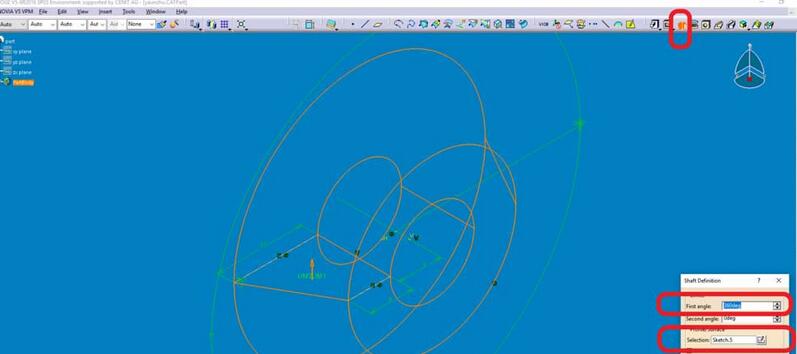 Catia创建一个旋转体零件模型的操作方法截图