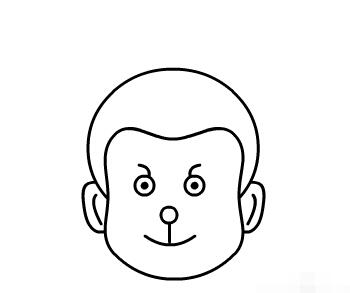 Flash绘制简笔画猴子头的详细方法