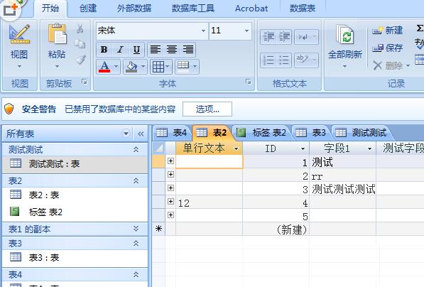 Access数据表中字体颜色的设定方法介绍截图