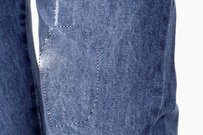 Photoshop修复破洞牛仔裤的操作方法截图