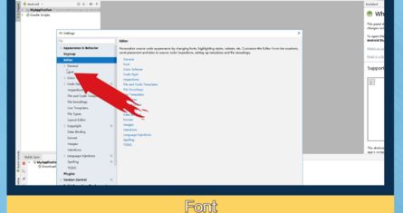 Android Studio调整字体大小的操作教程截图