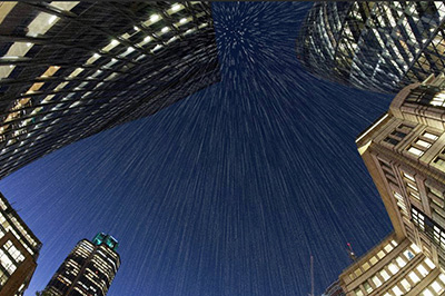 Photoshop制作暴雨效果的操作方法截图