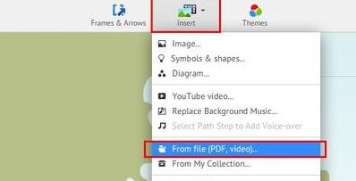 Prezi插入视频的方法步骤截图