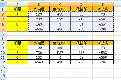 Excel核对两个表的数据的操作方法截图