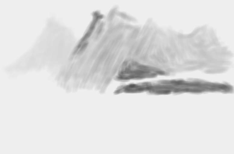 sai中设计山水画的具体操作过程截图