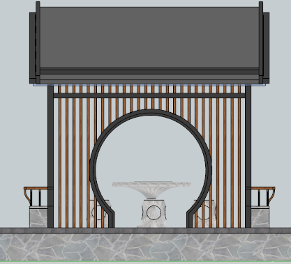 草图大师导出模型立面图的操作流程截图