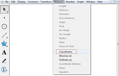 几何画板度量任意点坐标的操作方法截图