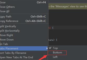 Android Studio修改标签显示位置的方法截图