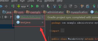 Android Studio修改标签显示位置的方法截图