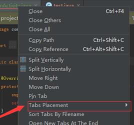 Android Studio调整标签显示位置的详细方法截图